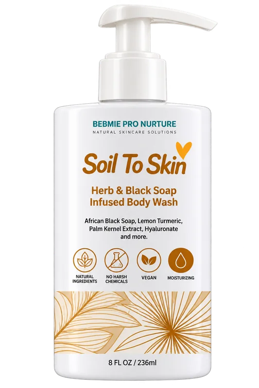 Derme Pro Nurture Herb & Black Soap Infused Body Wash