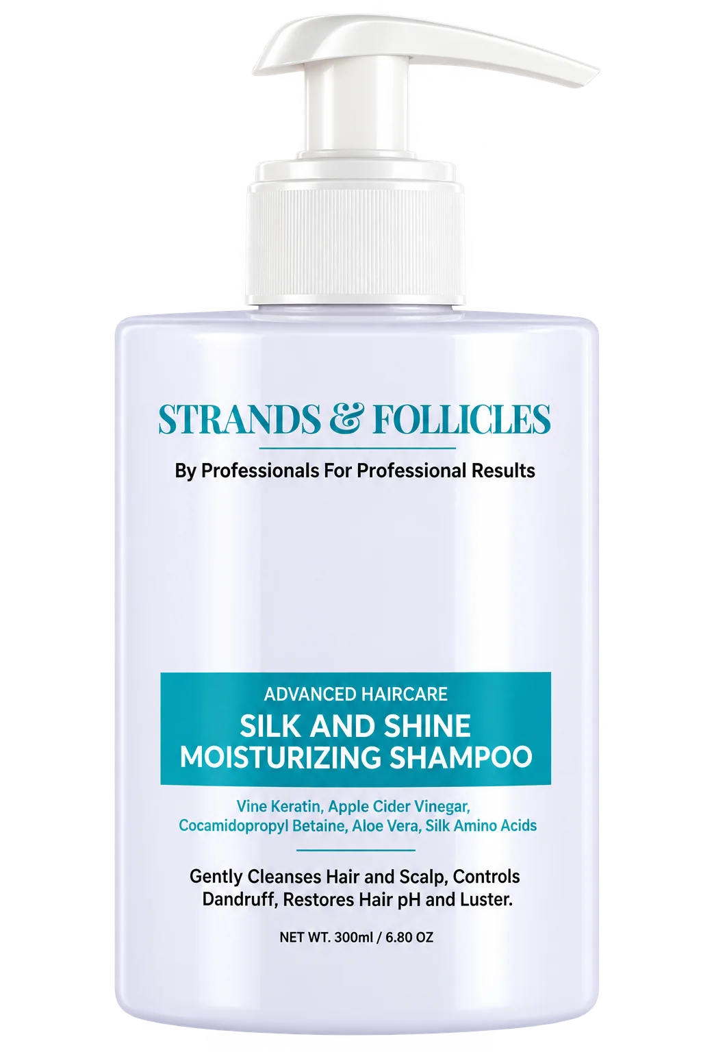 Strands & Follicles Silk and Shine Moisturizing Shampoo